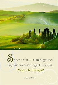 Igés kártya (Általános) - Szeret az Úr,...nem fogyott el irgalma...