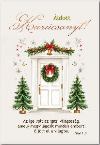 Igés kártya (Karácsonyi) - IK 71 Az Ige volt az igazi világosság...