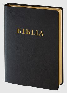 Biblia (RÚF) nagyméretű, fekete bőrkötésű, arany élmetszéssel